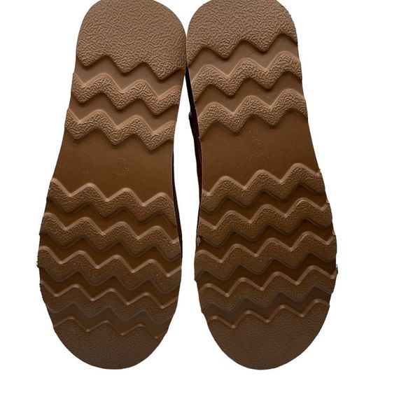 CUSHIONAIRE Women's Genuine Suede pull on platform boot 8 CHESTNUT - Picture 5 of 7